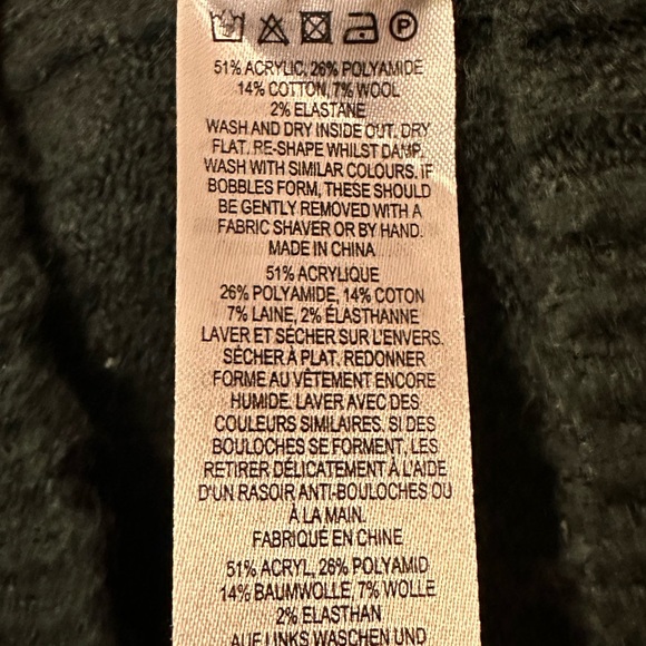 NEW French Connection Women’s Oversized V-Neck Soft Sweater Green Small - Picture 12 of 12